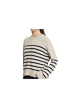 Vince. Boxy Stried Cashmere Pullover Sweater (view 2)