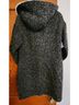 Lucky Brand 40% Wool 31% Polyester 21% Cotton 6% Rayon 2% Nylon 100% Faux Fur Black White Coat Size M - photo 6