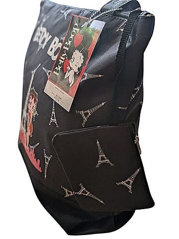 Betty Boop Paris Eiffel Tower Zip Tote Tote (view 2)