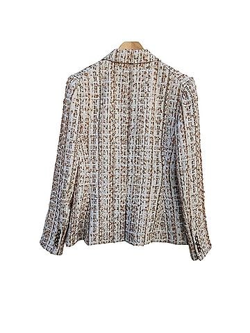 Veronica Beard Bouclé Tweed Cutaway Dickey Blazer (view 2)