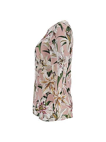 Dolce & Gabbana Dolce &amp; Gabbana Floral Print Blouse in Pink Viscose (view 2)