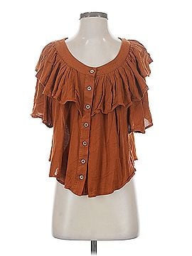 Free People Free People Short Sleeve Blouse (view 1)