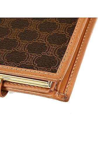 Céline Bifold Triomphe Coated Canvas Brown Pvc Wallets Accessory (view 2)