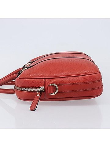 Gucci Bright Convertible Diamante Leather Red Leather Briefcase Bag (view 2)