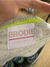 Brodie 100% Cashmere Graphic Stripes White Blue Cashmere Pullover Sweater Size L - photo 3
