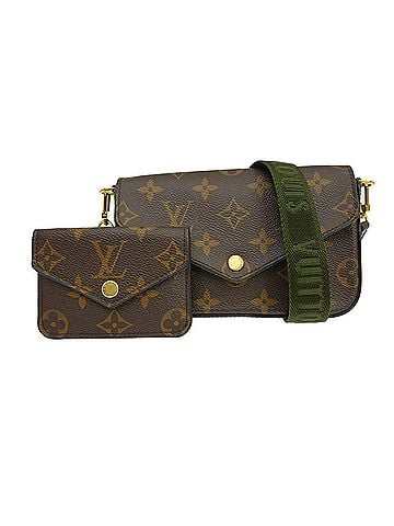 Louis Vuitton Felicie Strap &amp; Go Monogram Canvas Brown Canvas Shoulder Bag Bag (view 1)