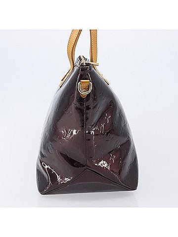 Louis Vuitton Bellevue Monogram Vernis Burgundy Patent_Leather Handbag (view 2)