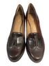 Clarks 100% Leather Brown Burgundy Clarks Heels Size 10 - photo 2