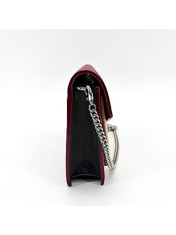 Louis Vuitton Lockme Chain Leather Red Calfskin Handbag (view 2)