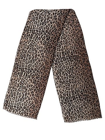 Dolce & Gabbana Brown Leopard Cashmere Shawl Stole Women's Scarf (view 2)