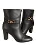 Express 100% Leather Black Ankle Boots Size 7 1/2 - photo 1