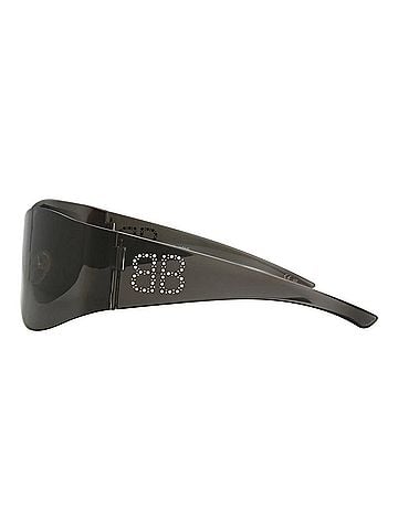 Balenciaga Women's Round-Frame Acetate Sunglasses in Grey Grey Grey (view 2)