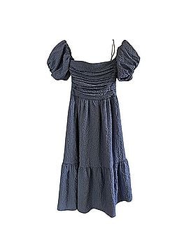 Abercrombie & Fitch Emerson Poplin Puff Off The Shoulder Casual Dress (view 2)