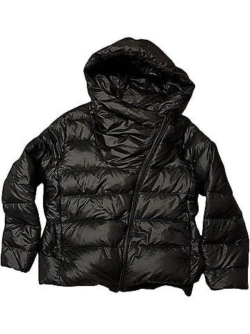 Nike Asymmetric Zip Hooded Down Puffer Jacket Jacket (view 1)