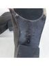 Eileen Fisher 100% Leather Solid Gray Boots Size 9 - photo 3