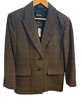 Madewell Wool Bedford Oversized Blazer (view 2)