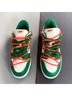 Nike Green White Orange Sneakers Size 8 - photo 3