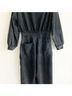 Zara Solid Black Jumpsuit Size M - photo 6
