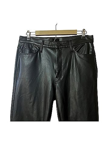 Mother The High Waisted Vamp Faux Leather Pants (view 2)