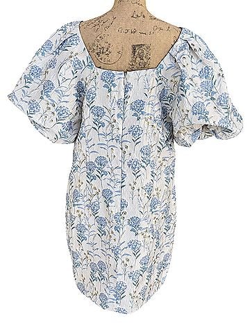 Adelyn Rae Vivian Floral Cape Sleeve Jacquard Cocktail Dress (view 2)