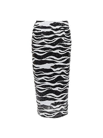Dolce & Gabbana Dolce Gabbana Zebra Sequins Lace Skirt (view 1)