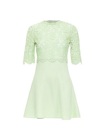 Mario Valentino Valentino Lace Bodice A Line Dress (view 1)