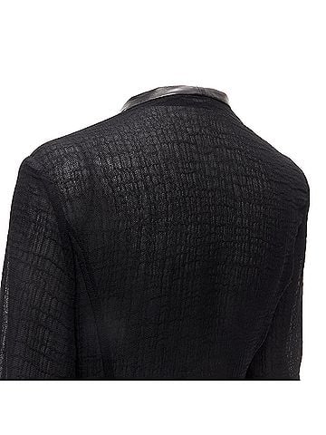 Helmut Lang Helmut Lang Leather Detail Biker Jacket (view 2)