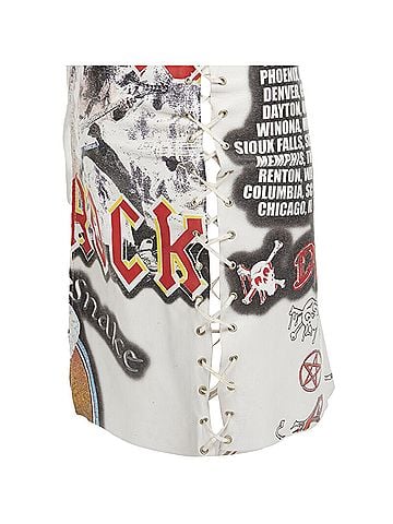 Dolce & Gabbana D&amp;G Dolce Gabbana 2001 Leather Skirt (view 2)