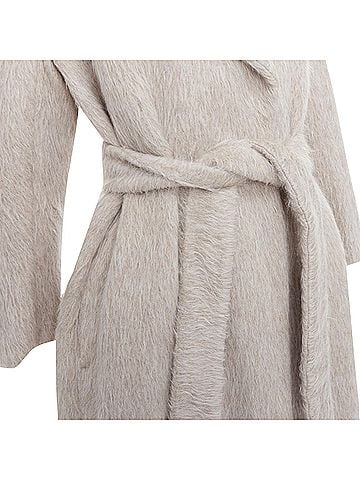 Max Mara Max Mara Alpaca Virgin Wool Belted Coat (view 2)