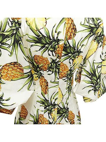 Oscar De La Renta Oscar De La Renta Pineapple Print Dress (view 2)