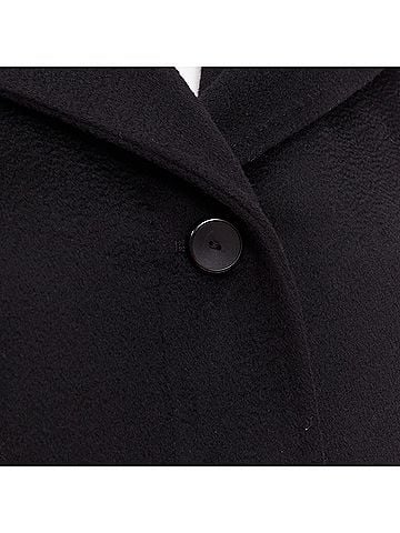 Max Mara Mara Studio Virgin Wool Fur Trim Coat (view 2)