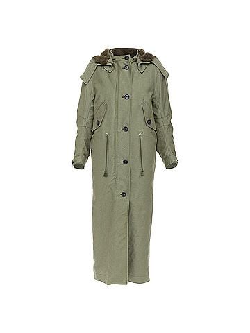 Prada Prada 2023 Runway Green Cargo Hooded Coat (view 1)