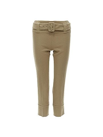 Prada Prada Wool Buckle Belt Cropped Pants (view 1)
