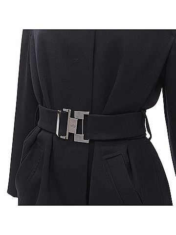 Gucci Gucci Tom Ford Wool Minimal Belted Coat (view 2)