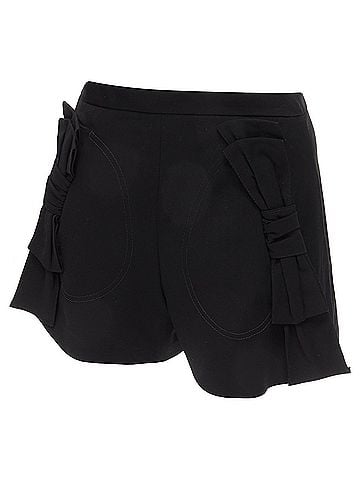Kea and Joby Red Valentino Wool Bow High Waist Shorts (view 2)