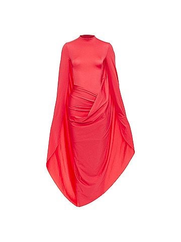 Balenciaga Balenciaga 2022 Runway Red Draped Gown (view 1)