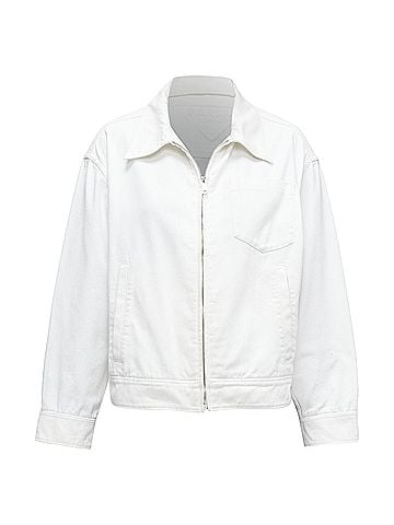 Prada Prada 2021 Denim Cropped Zip Jacket (view 1)