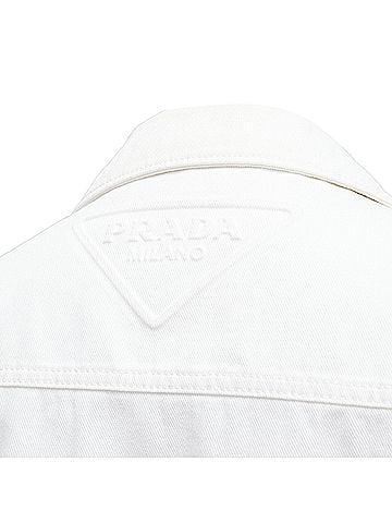 Prada Prada 2021 Denim Cropped Zip Jacket (view 2)
