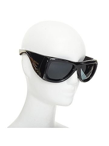 Saint Laurent Saint Laurent 2023 Black Wrap Shield Sunglasses (view 1)