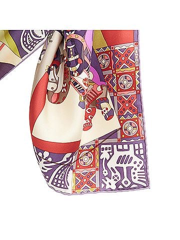 Hermès Hermes 2009 Zabavushka Russian Folk Toy Print Silk Scarf (view 2)