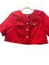 Torrid 100% Cotton Solid Red Denim Jacket Size 16 - photo 1