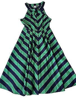 Anthropologie Girls from Savoy Emerald Ripple Casual Dress (view 1)