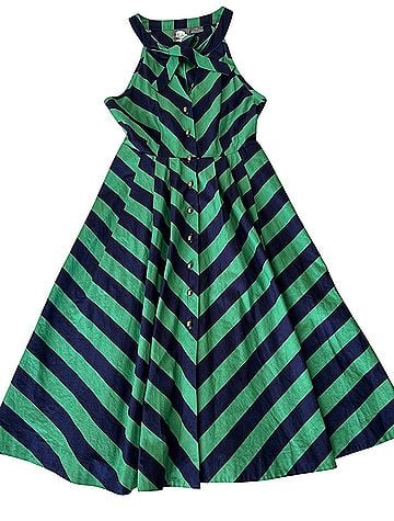 Girls from Savoy Emerald Ripple Casual Dress (view 1)