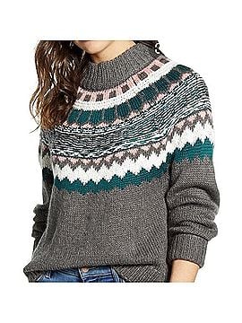 Caslon Fair Isle Crewneck Sweater Pullover Sweater (view 2)
