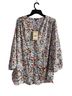 NYDJ Floral Multi Color Blouse Size XL - photo 1