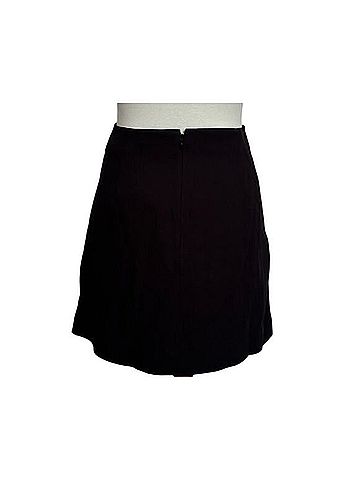 J.Crew Tuxedo Button-Font Crepe Skirt Casual Skirt (view 2)