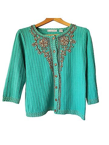 Marisa Christina Beaded Southwestern Cardigan (view 1)