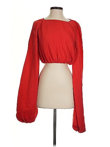 C/MEO Collective crop C/Meo Collective Long Sleeve Blouse (view 1)