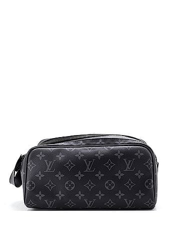 Louis Vuitton Dopp Kit Toiletry Pouch Monogram Eclipse Canvas (view 1)
