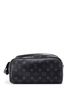 Louis Vuitton 100% Coatead Canvas Black Dopp Kit Toiletry Pouch Monogram Eclipse Canvas One size - photo 1